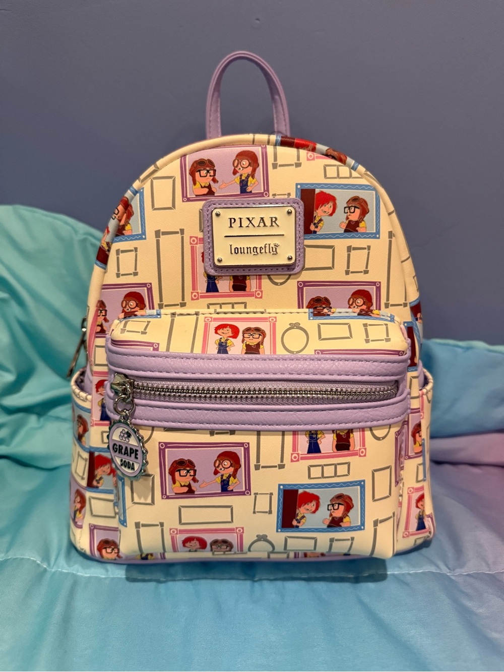 Pixar UP Young Carl & Ellie Loungefly Mini Backpack